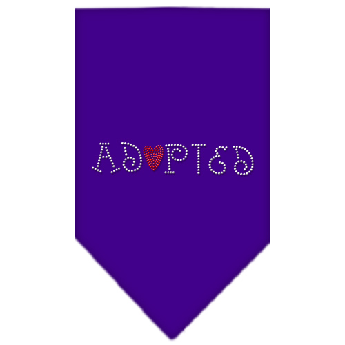 Adopted Rhinestone Bandana Purple Small